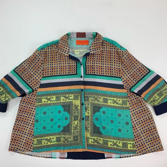 Clover Canyon Slight Hi-Low Blouse Top - Picture 2 of 8